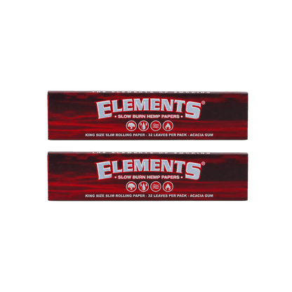 Elements Red King Size Slim (Hemp)