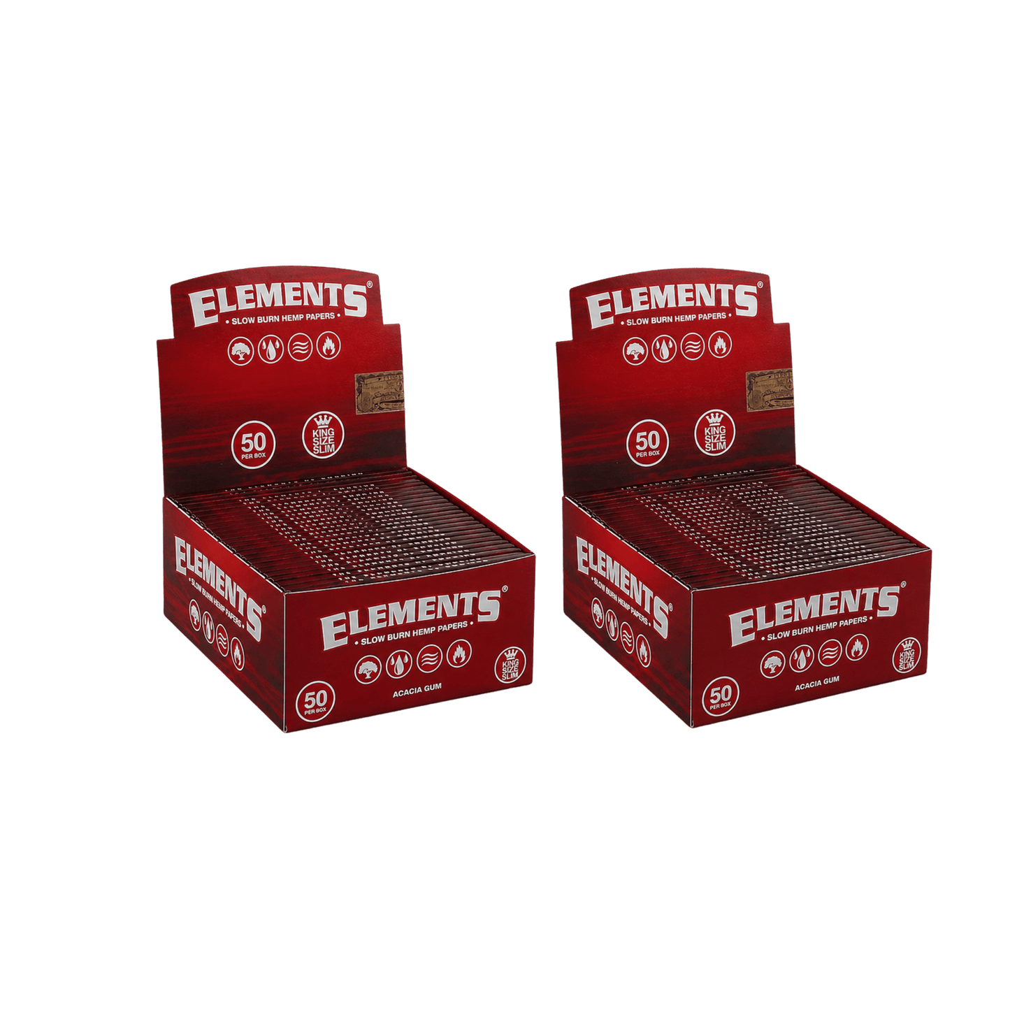 Elements Red King Size Slim (Hemp)