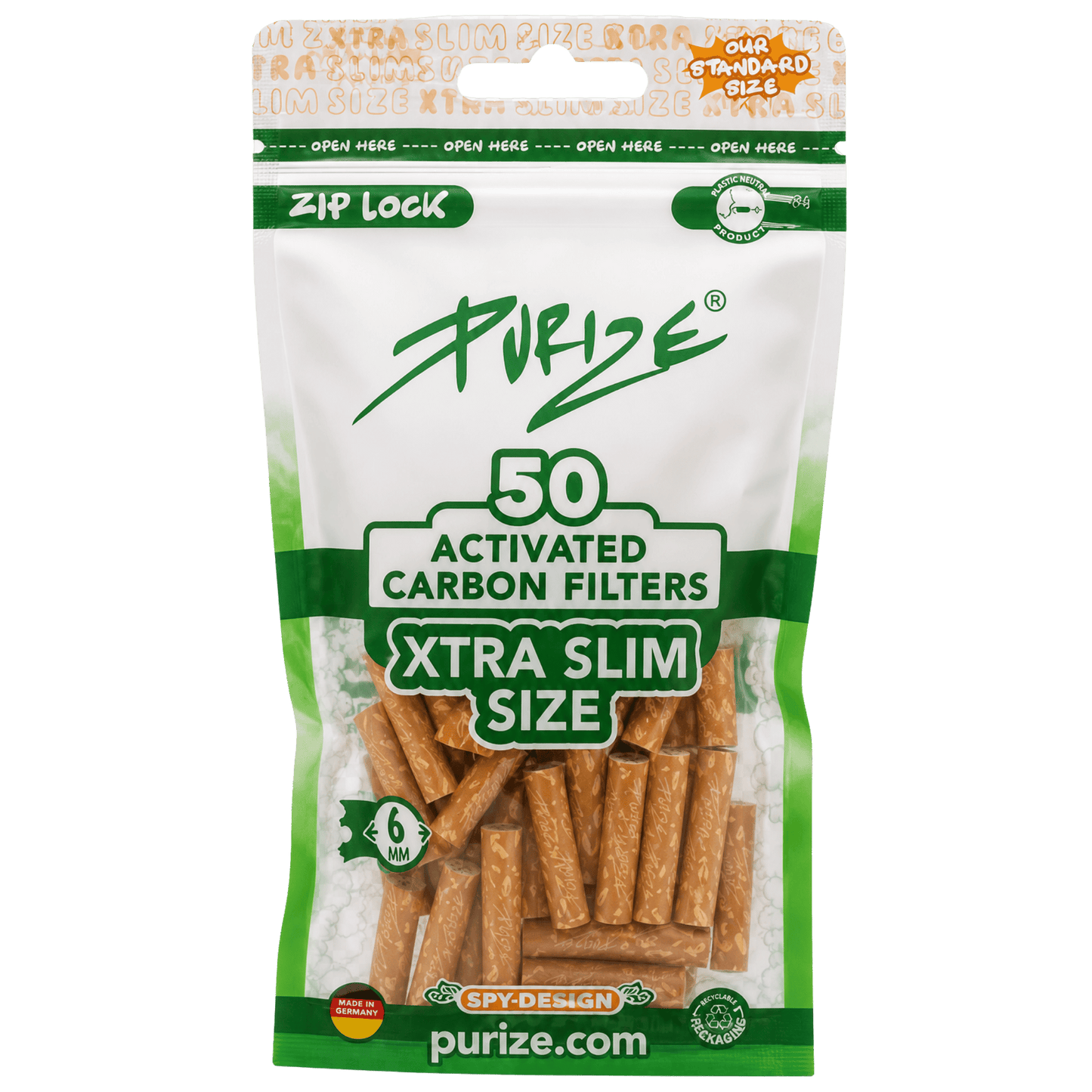 PURIZE XTRA Slim Size 6 mm- Spion Filter