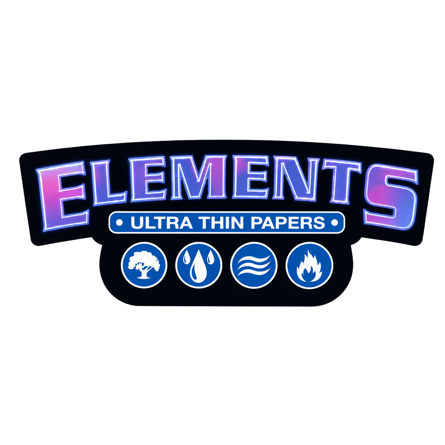 Elements beleuchtetes Schild als Deko