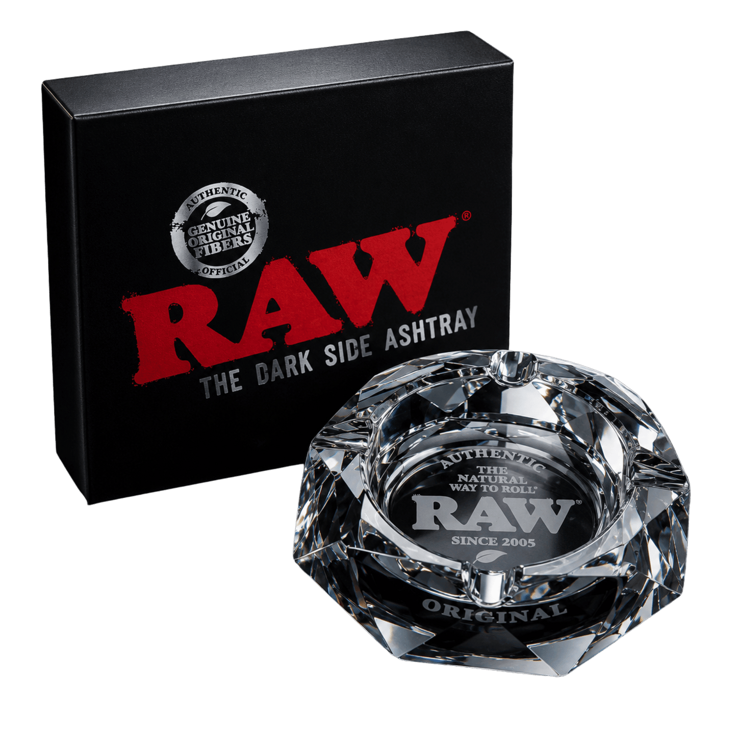 RAW Darkside Glas Aschenbecher