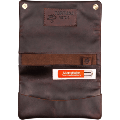 Premium Drehtasche aus Echtleder