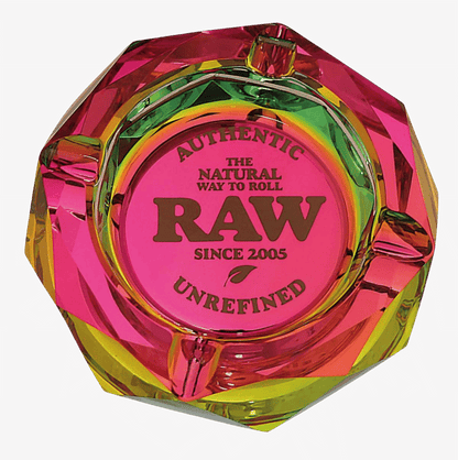 RAW Glas Aschenbecher Rainbow