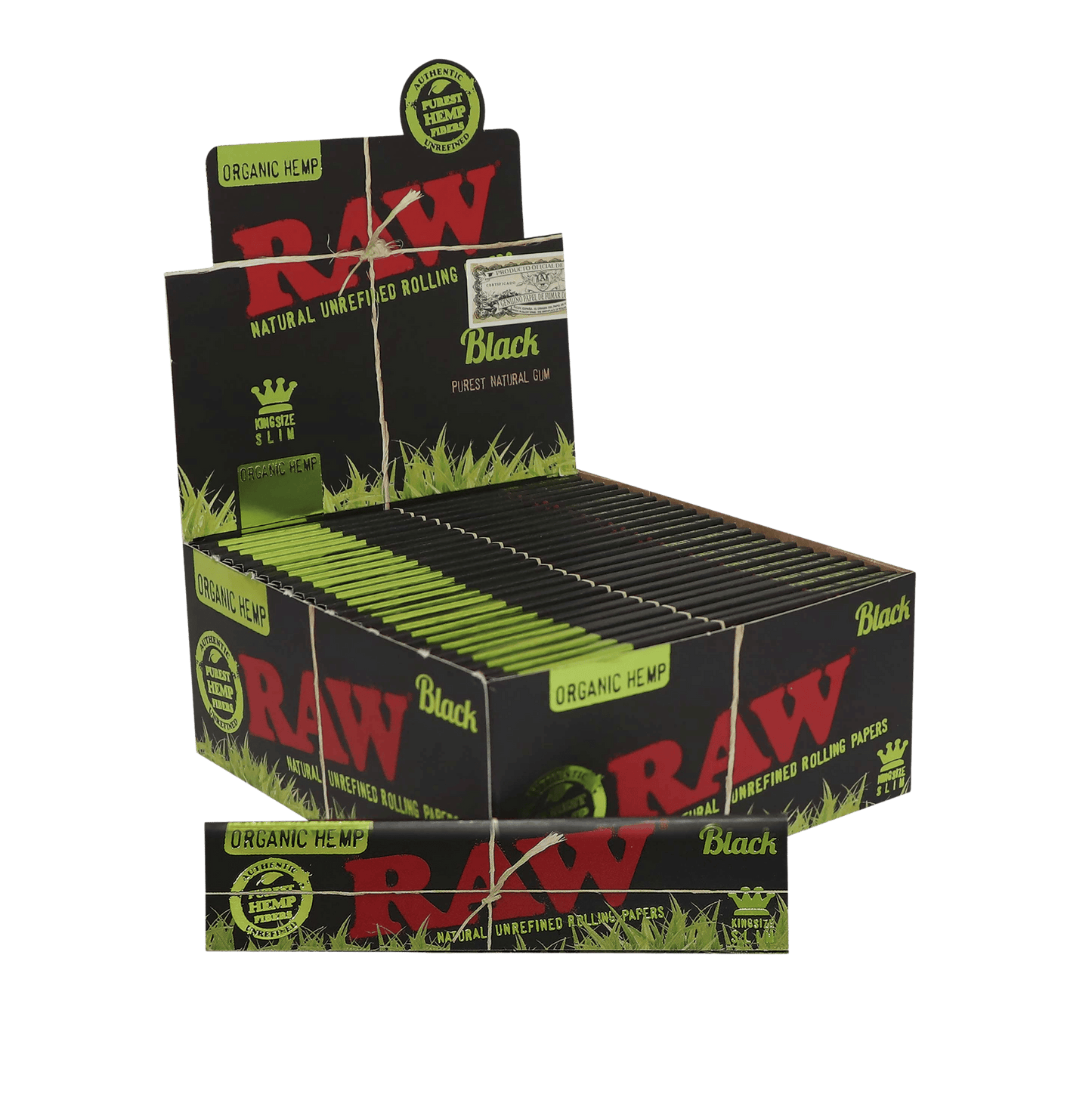 RAW Black Organic King Size Slim