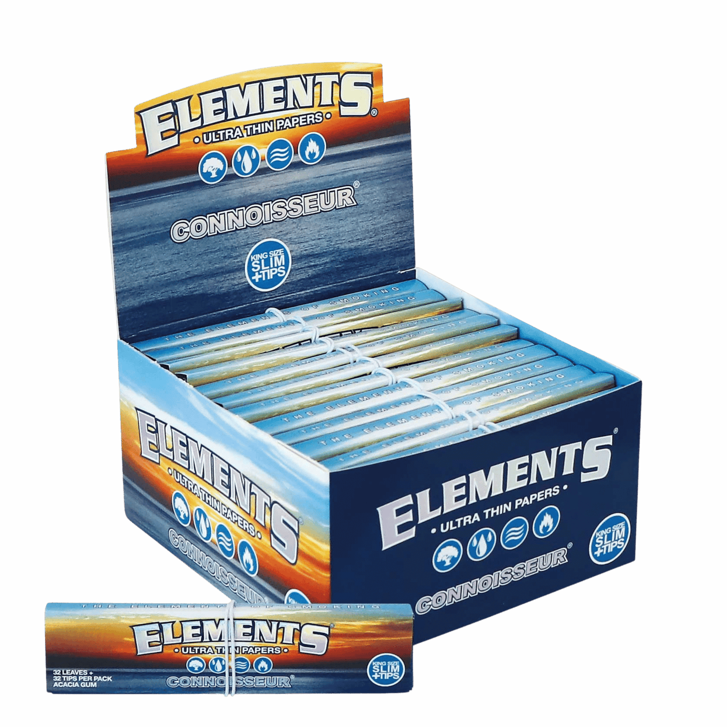 Elements Connoisseur King Size Slim + Tips