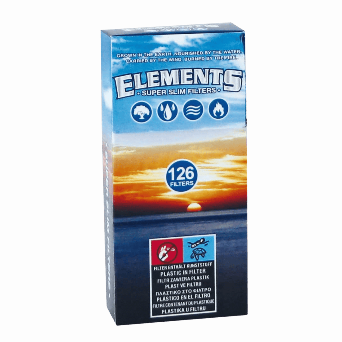 Elements Super Slim Filter 126 Tips / Packung