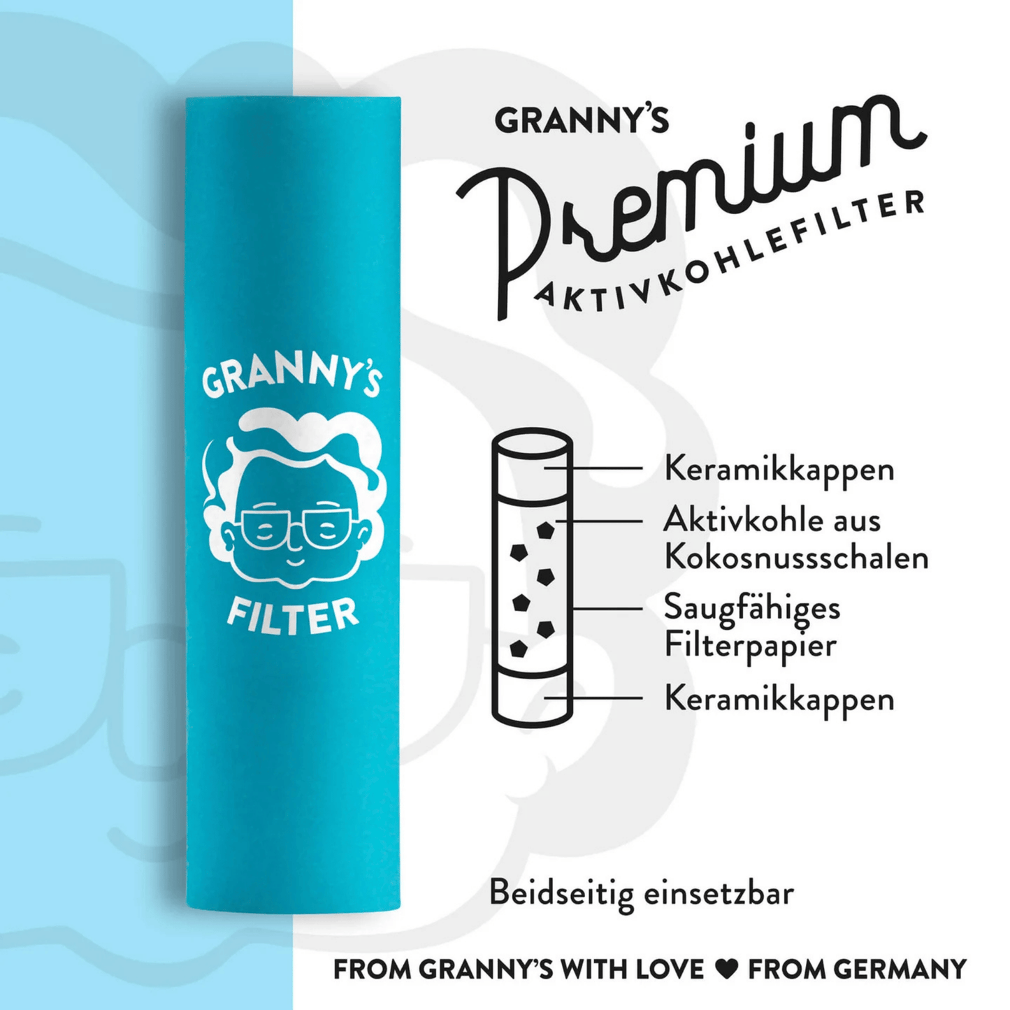 Granny's Vegane Aktivkohlefilter 7mm