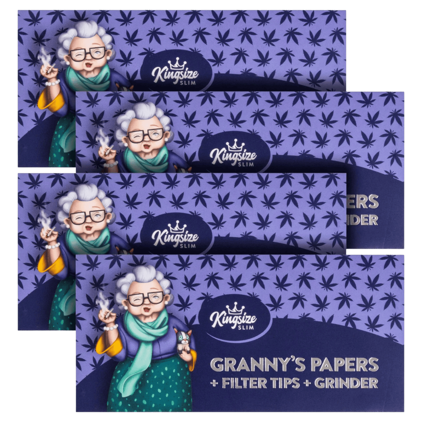 Granny's Paper Set King Size Slim + Grinderkarte (1 Stück)