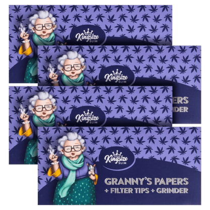 Granny's Paper Set King Size Slim + Grinderkarte (1 Stück)