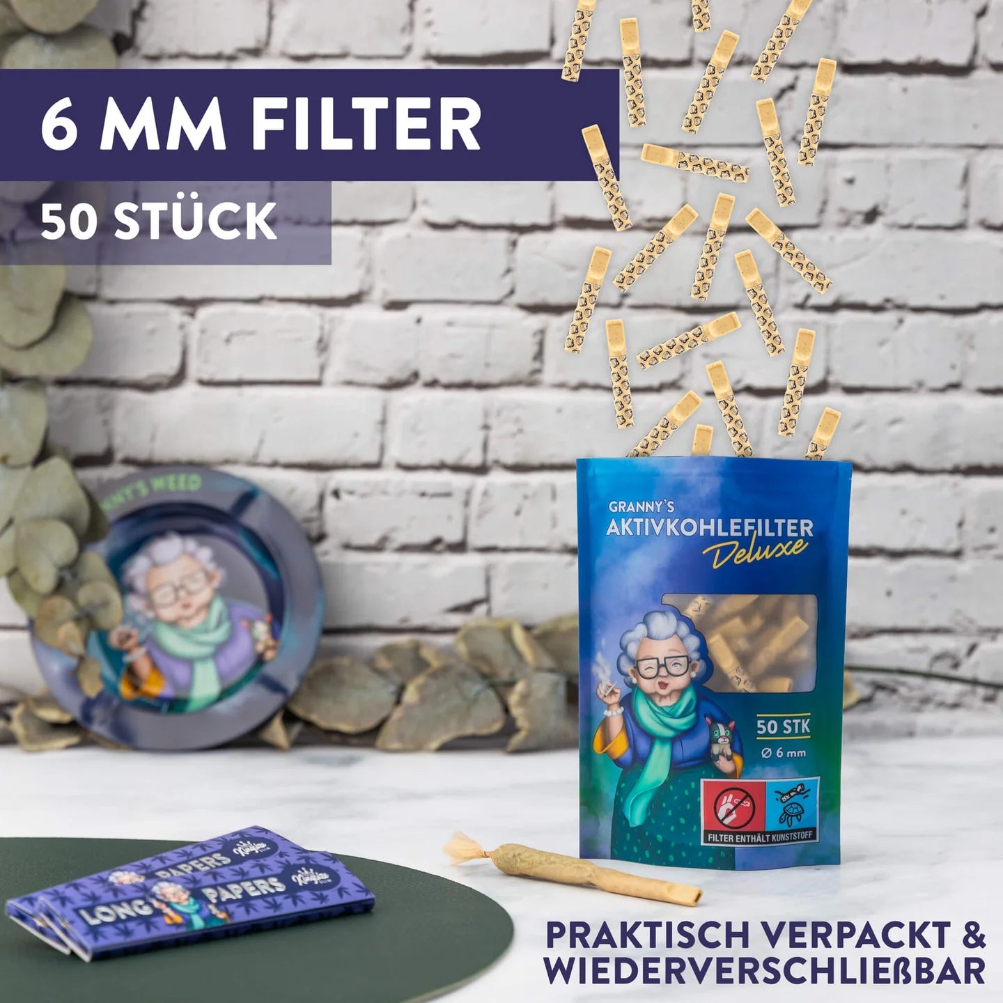 Granny’s Pfeifenmundstück Aktivkohlefilter Deluxe