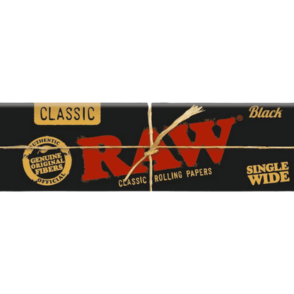 RAW Black Single Wide Papers