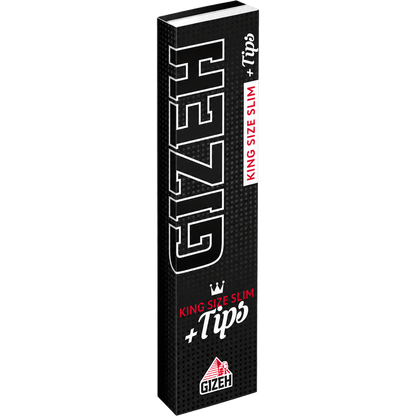 GIZEH BLACK King Size Slim + Tips