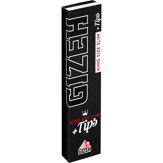 GIZEH BLACK King Size Slim + Tips