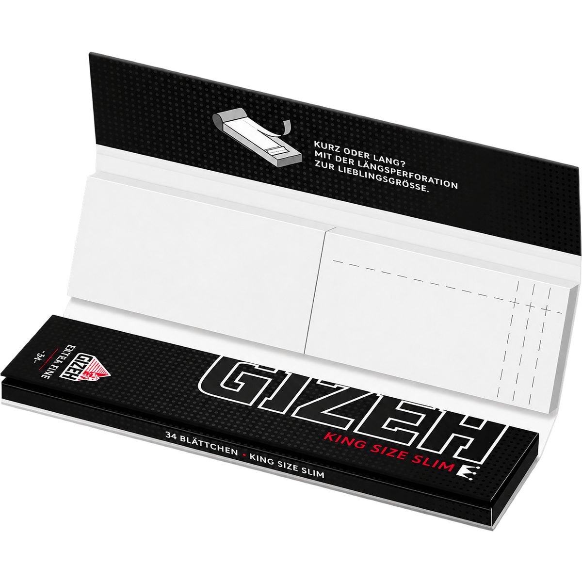 GIZEH BLACK King Size Slim + Tips