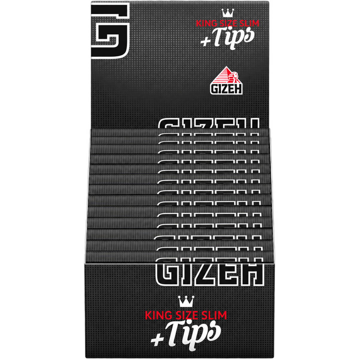 GIZEH BLACK King Size Slim + Tips