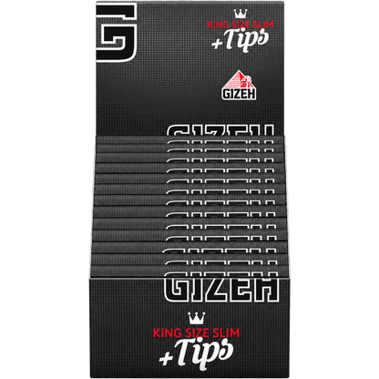 GIZEH BLACK King Size Slim + Tips
