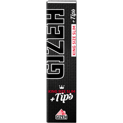 GIZEH BLACK King Size Slim + Tips