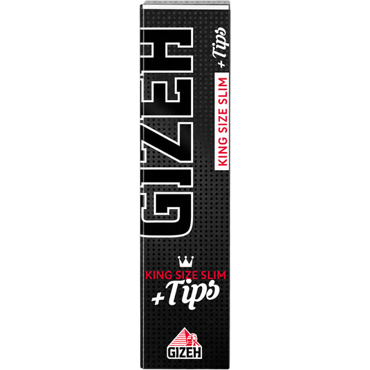GIZEH BLACK King Size Slim + Tips