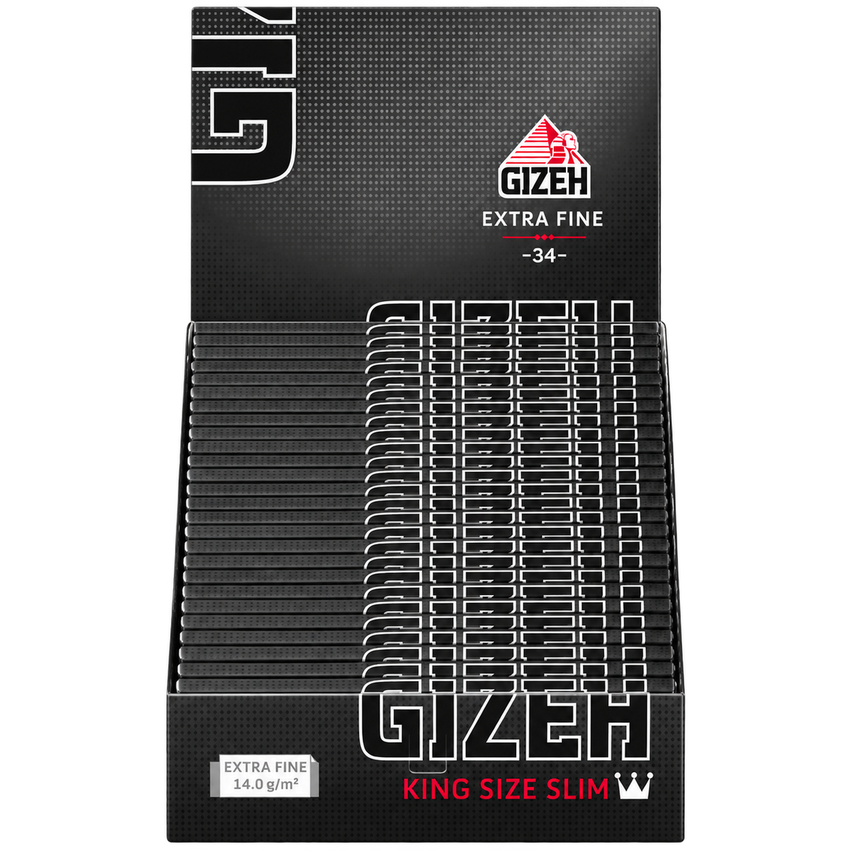 GIZEH BLACK King Size Slim