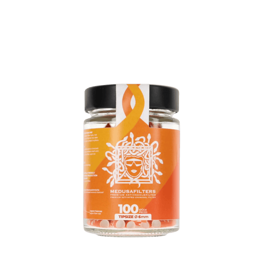 Medusafilters 100 Premium Aktivkohlefilter Slim ∅ 6mm im Glas