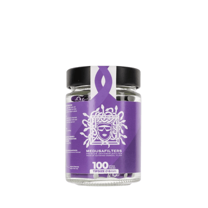 Medusafilters 100 Premium Aktivkohlefilter Slim ∅ 6mm im Glas